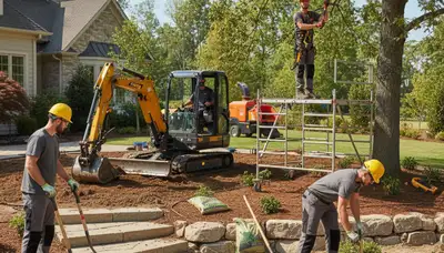 Los Angeles tree care crew providing professional landscaping and tree service in Los Angeles, CA