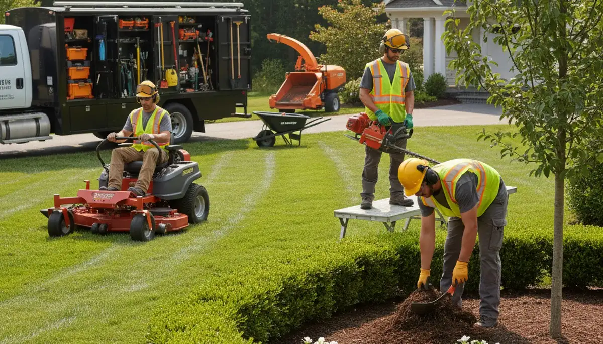 Arbor Tree Care crew provides tree service and landscaping in Los Angeles, CA