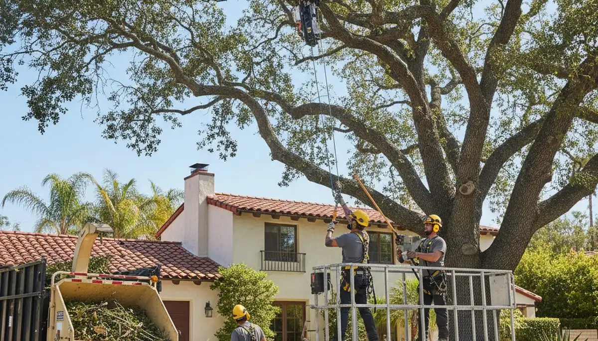 Tree service crew providing safe tree removal in Los Angeles, CA