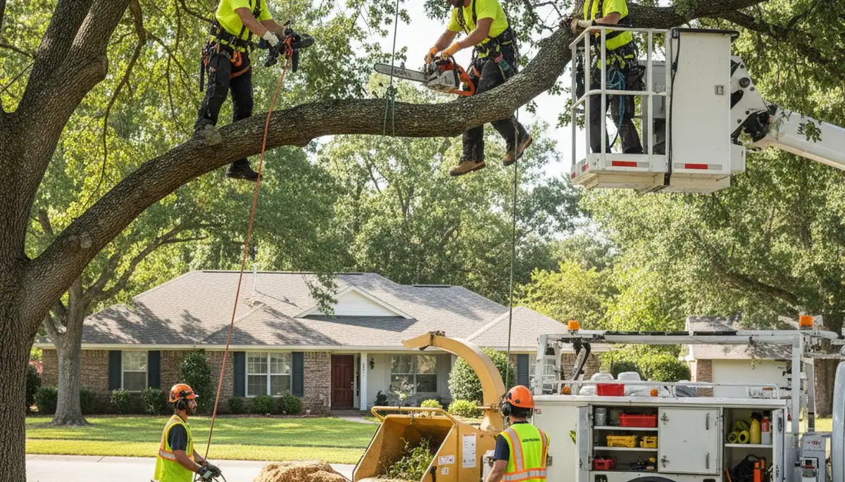 Arbor Tree Care trimming a tree in Los Angeles, CA for safer, healthier growth